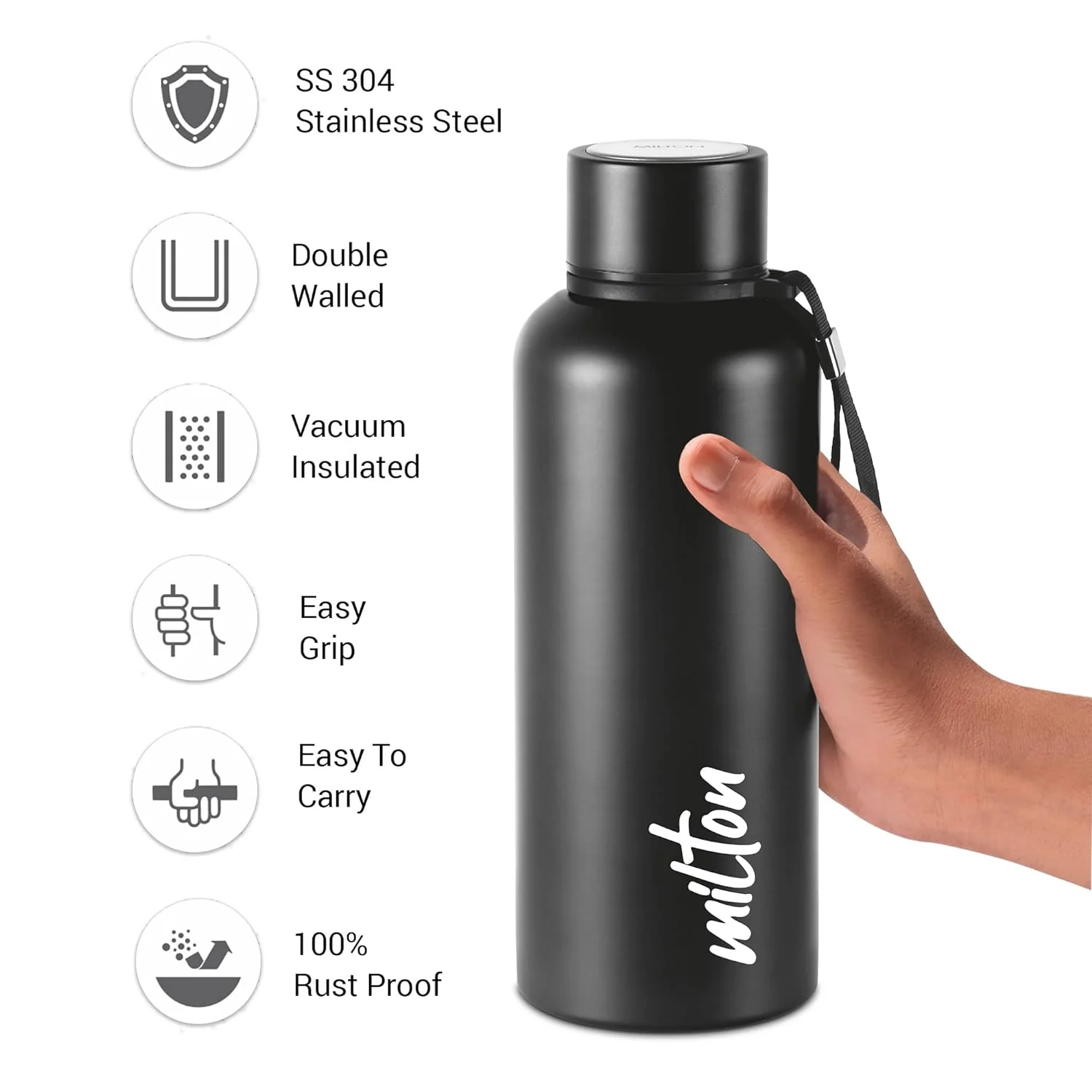 3D Personalized Aura Thermosteel Bottle (Milton) - Image 4