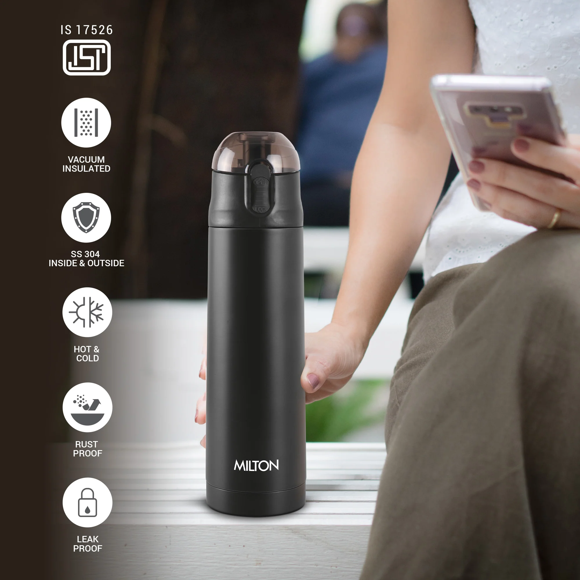 3D Personalized Crown Thermosteel Bottle (Milton) - Image 2