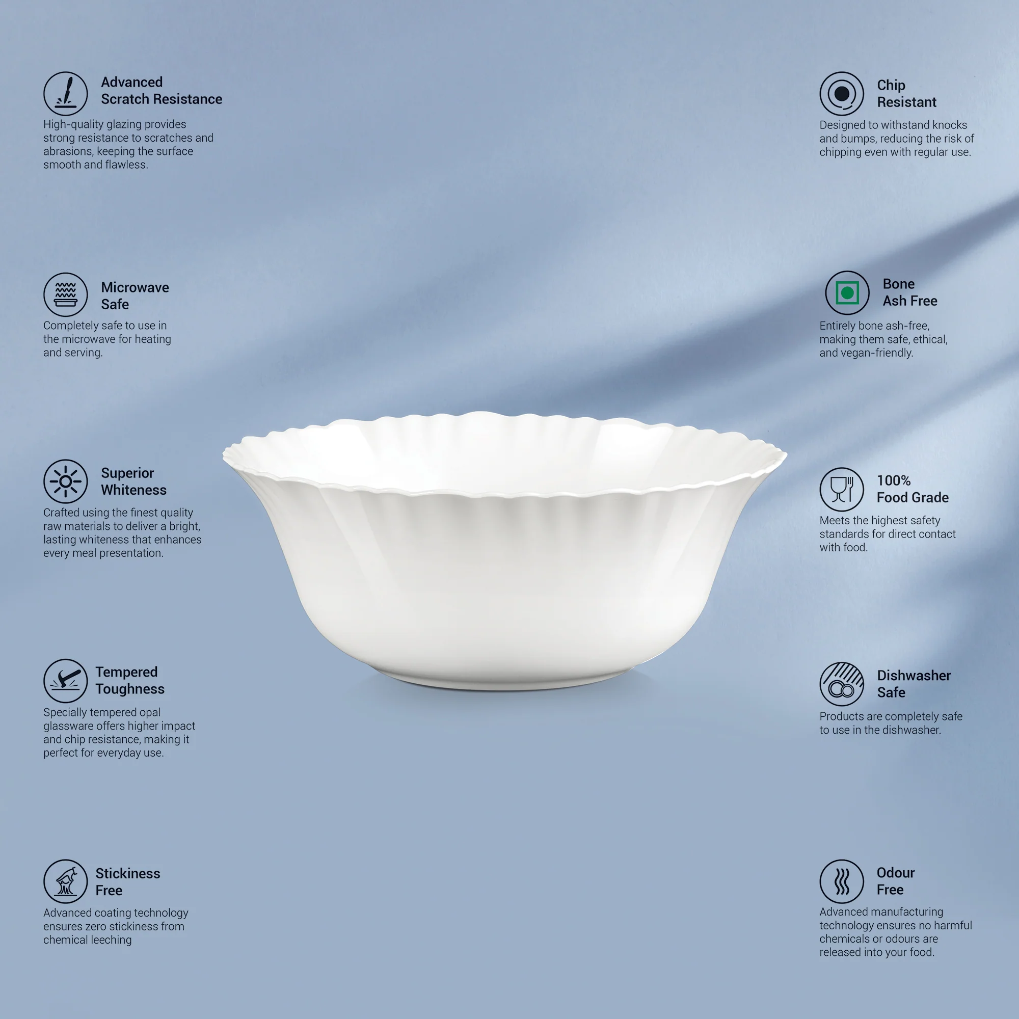Aurelia Collection Serving Bowl 1 Pc - LUNIS (Treo by Milton) - Image 2