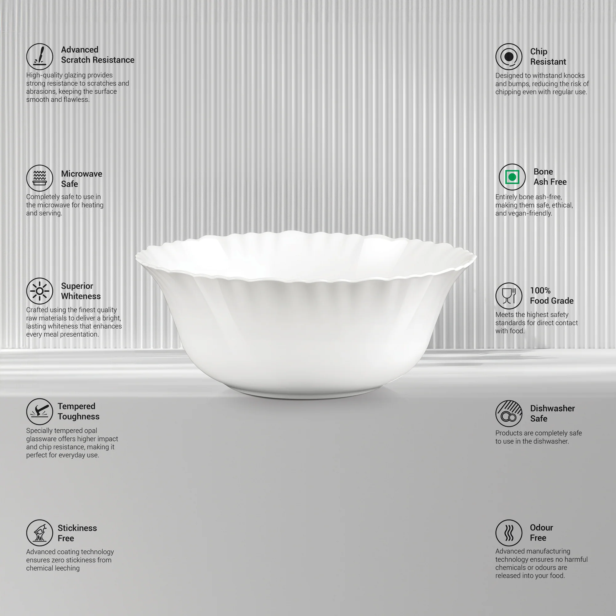 Aurelia Collection Serving Bowl 1 Pc - (Treo by Milton) - Image 2