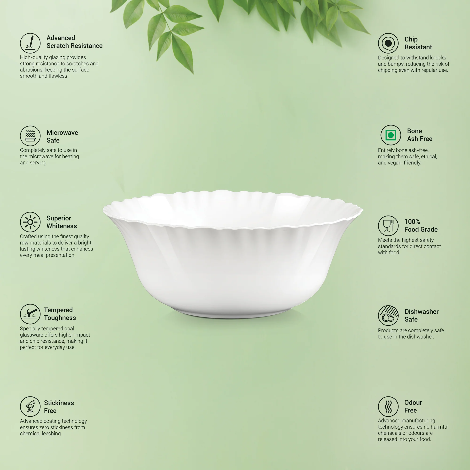 Aurelia Collection Serving Bowl 1 Pc - VERDINIA (Treo by Milton) - Image 2