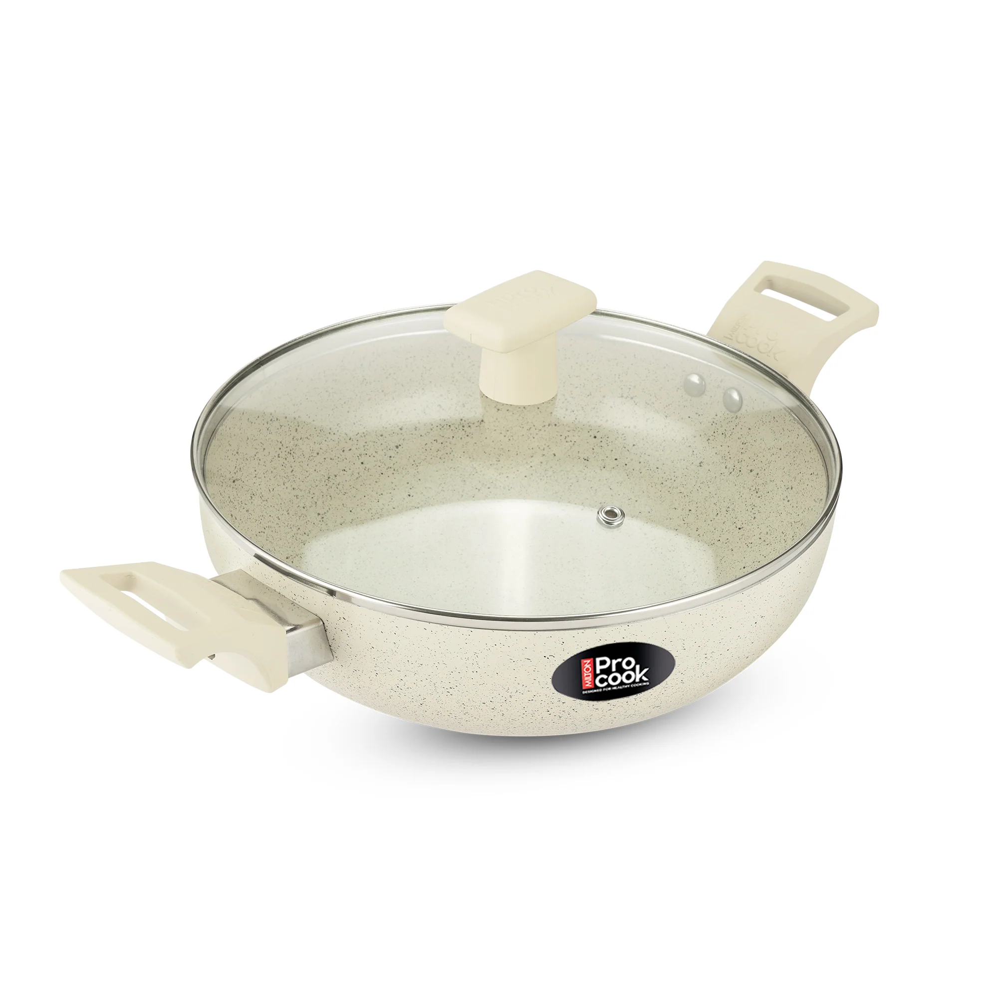 Ceramic Kadhai With Lid (Procook by Milton) - Image 2
