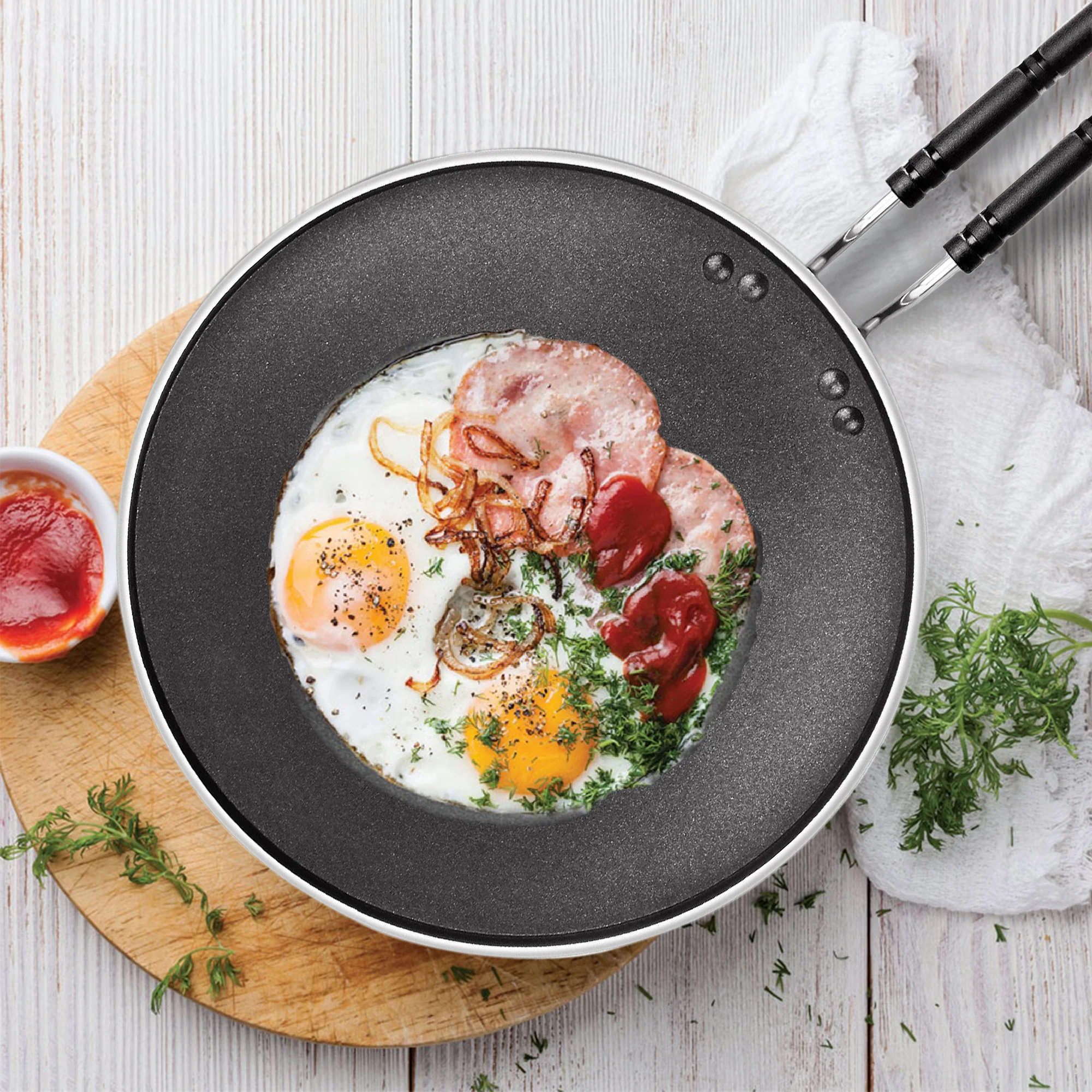 Flat Dosa Tawa Blackpearl (Milton Procook)