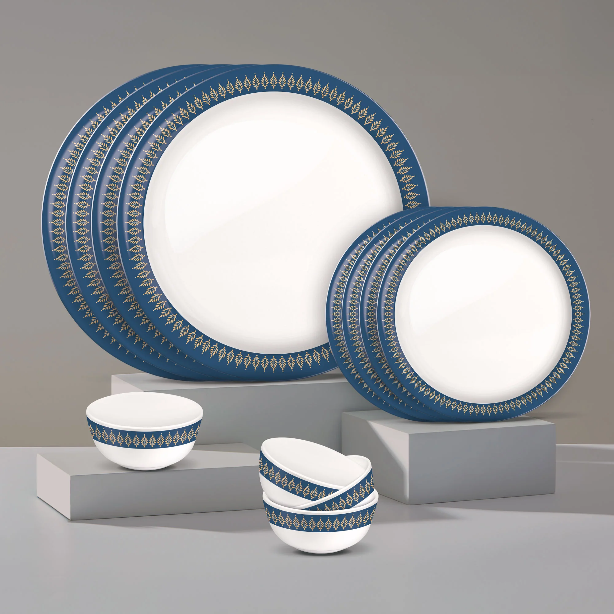 Lissome Dinner Set - Blue Lux (Melamine)