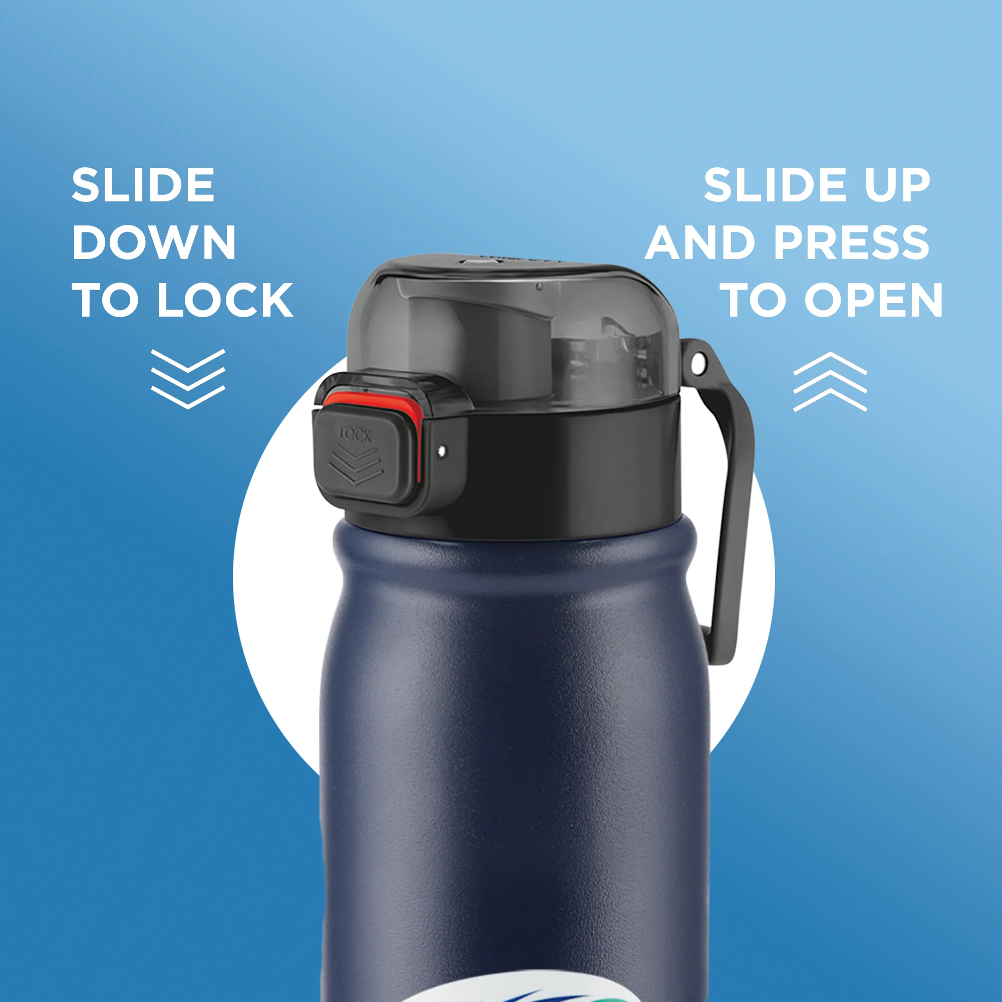 Sports Reva UV Printing Stainless Steel Bottle - Mumbai Indians (MI) - Milton - Image 2