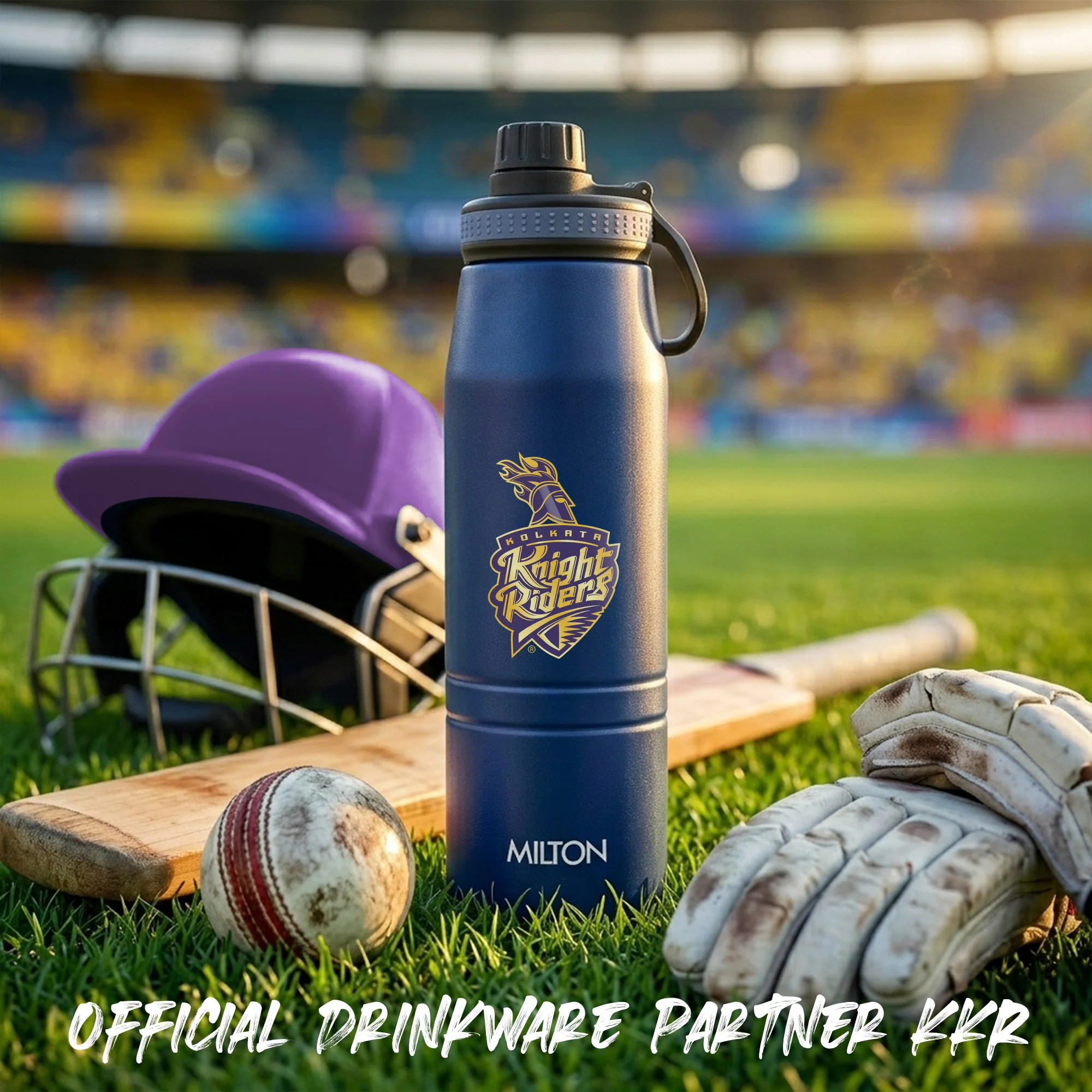 Sports Sparkle UV Printing Thermosteel Bottle - Kolkata Knight Riders (KKR) - Milton - Image 20