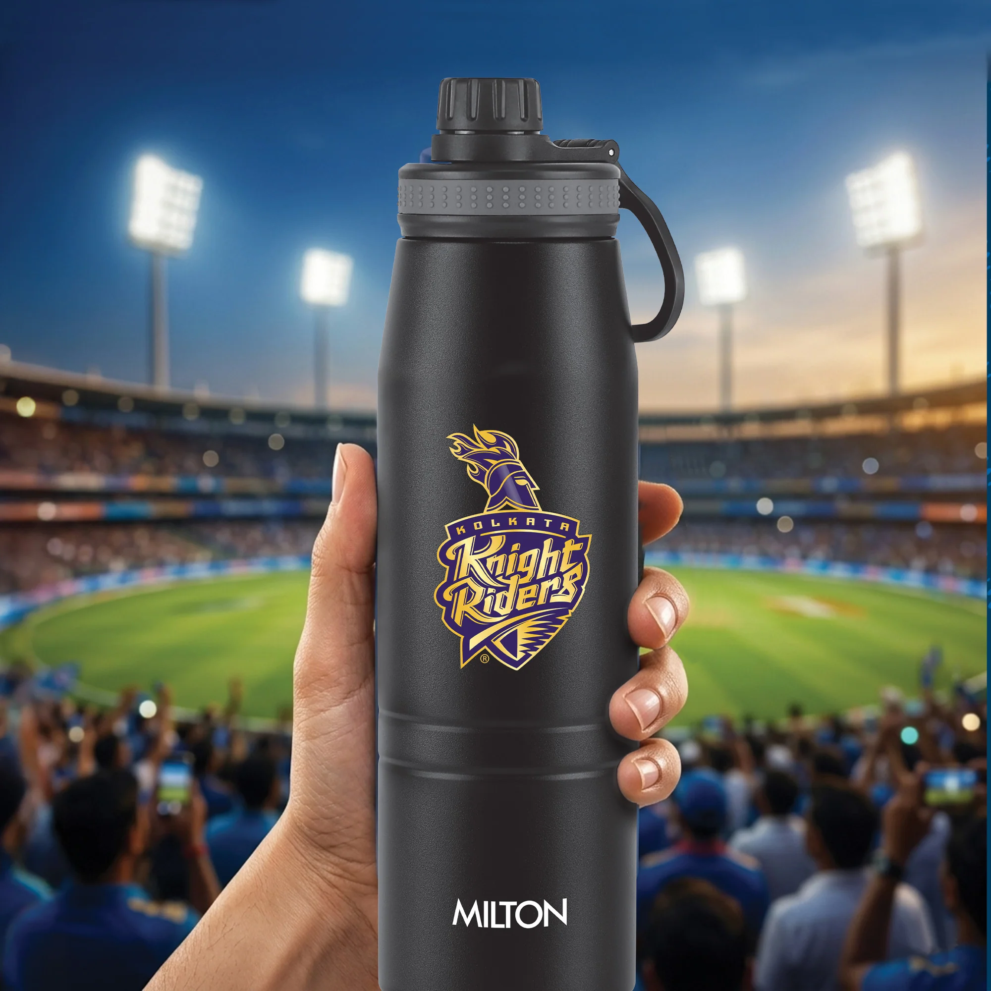 Sports Sparkle UV Printing Thermosteel Bottle - Kolkata Knight Riders (KKR) - Milton - Image 8