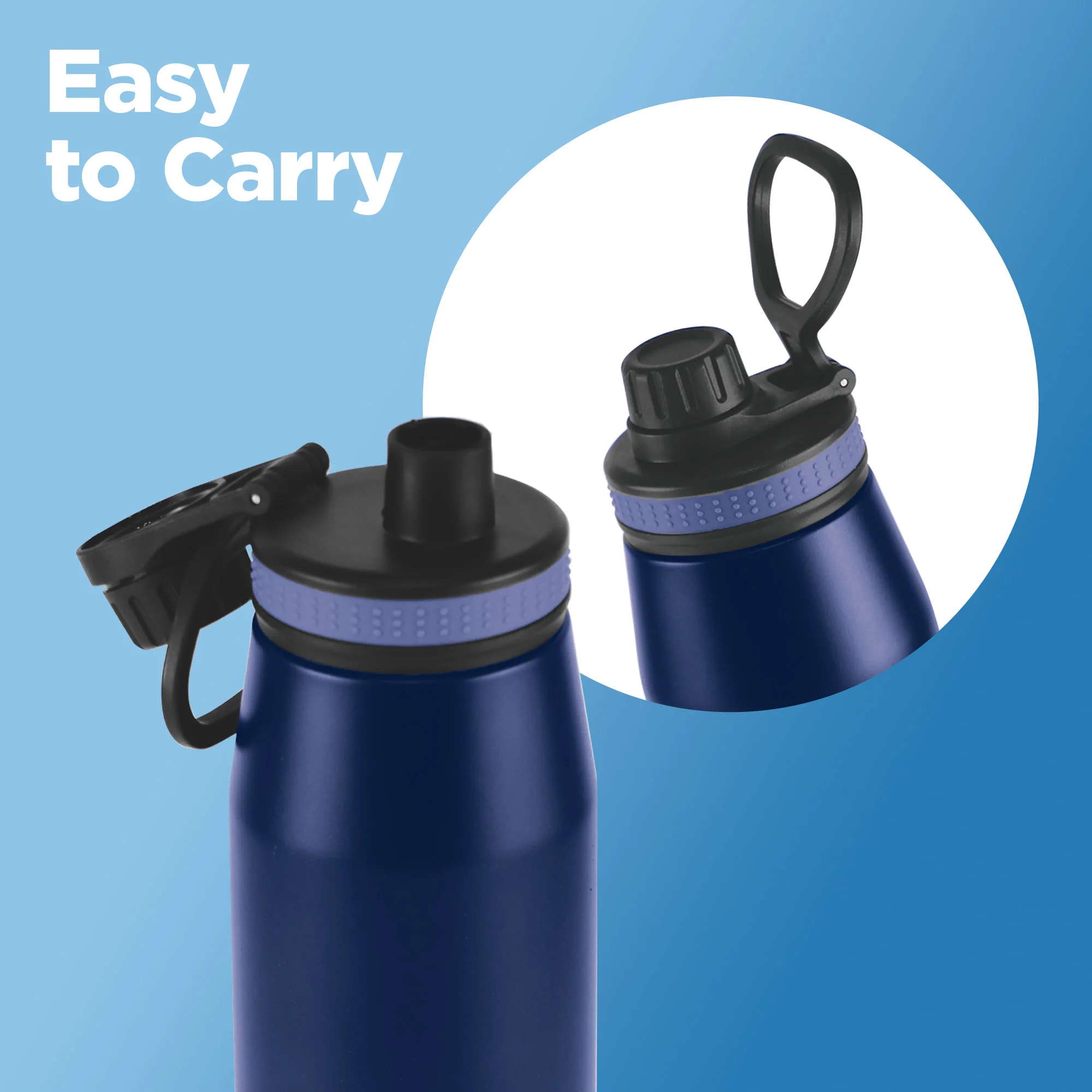 Sports Sparkle UV Printing Thermosteel Bottle - Mumbai Indians (MI) - Milton - Image 7