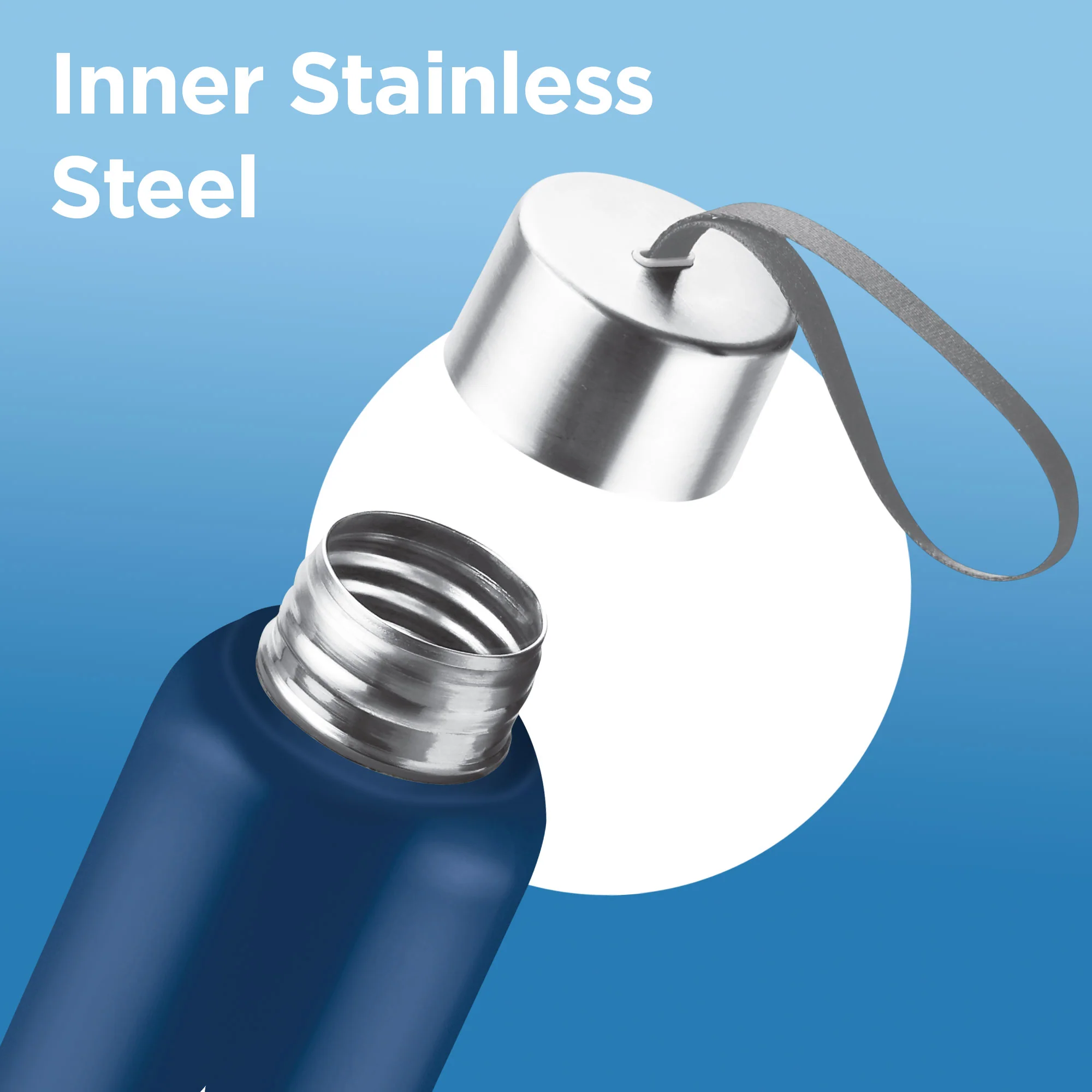 Sports Steel Halo UV Printing Water Bottle - Delhi Capitals (DC) - Milton - Image 12
